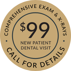 $99 Emergency Dental Visit banner stamp